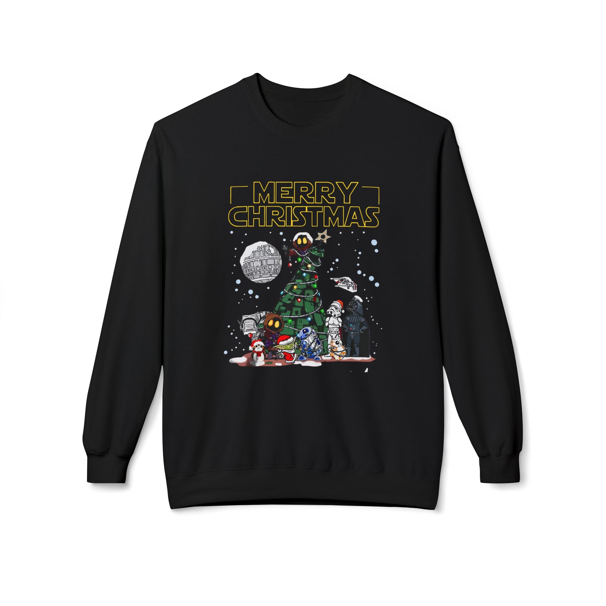 Merry Star Wars Christmas Fleece Crewneck Sweatshirt